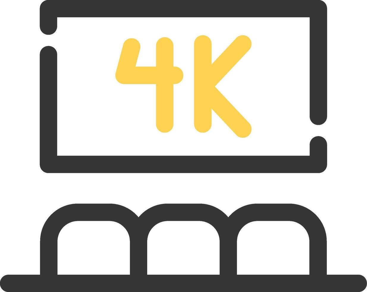 Kino 4d kreativ Symbol Design vektor