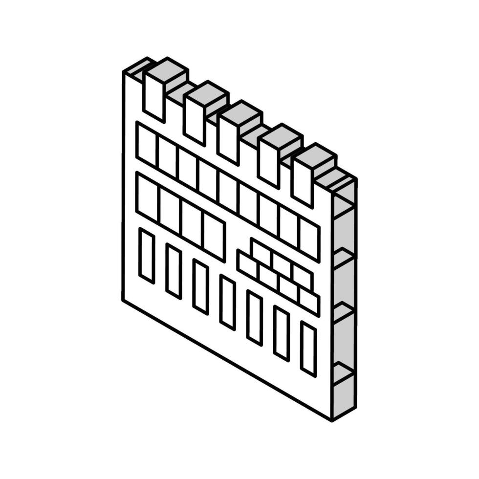 mat disk färg ikon platt vektor illustration