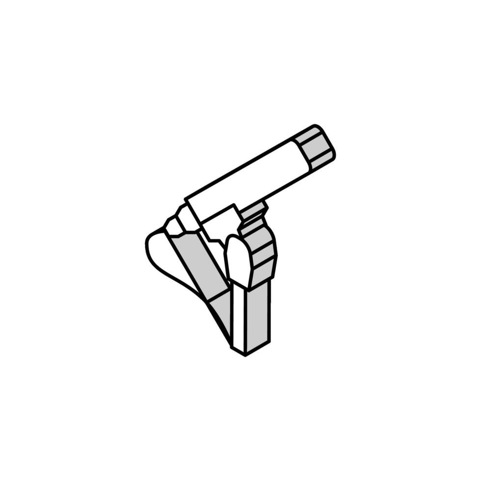 Medien mic Mikrofon isometrisch Symbol Vektor Illustration