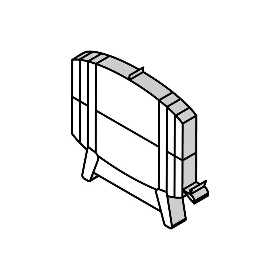 tunna öl dryck isometrisk ikon vektor illustration