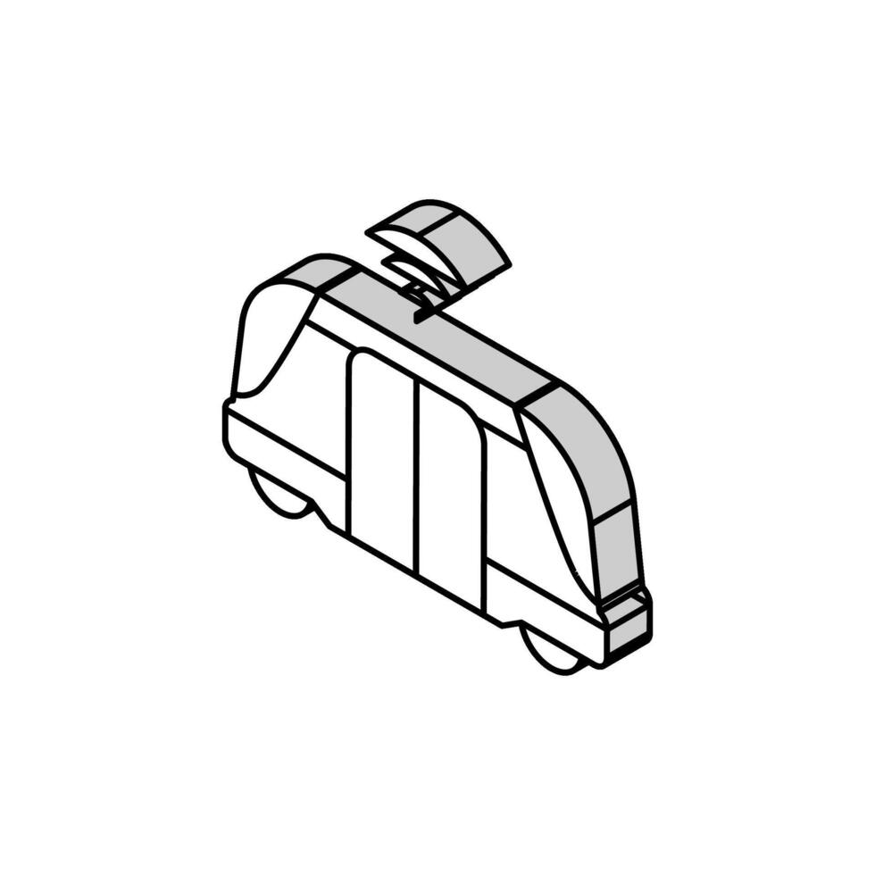 automatisiert Transport isometrisch Symbol Vektor Illustration