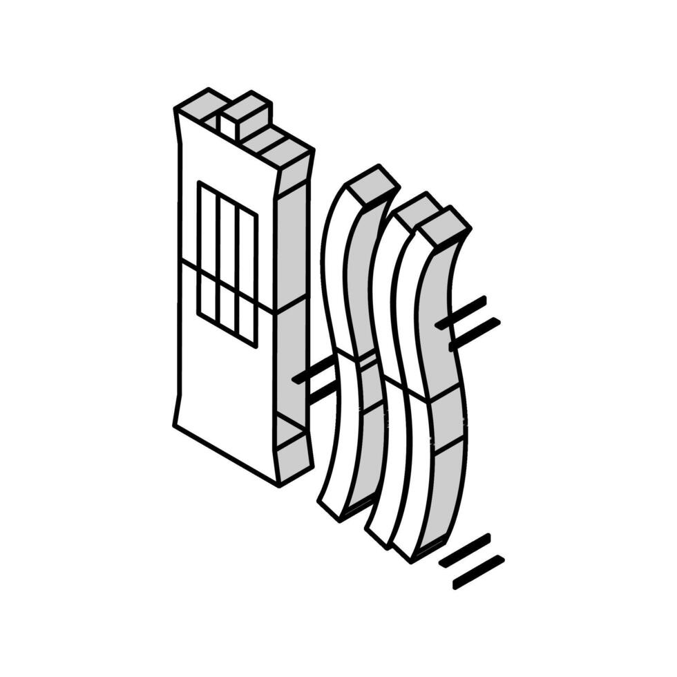 Strohhalme Gelee Süßigkeiten gummiartig isometrisch Symbol Vektor Illustration