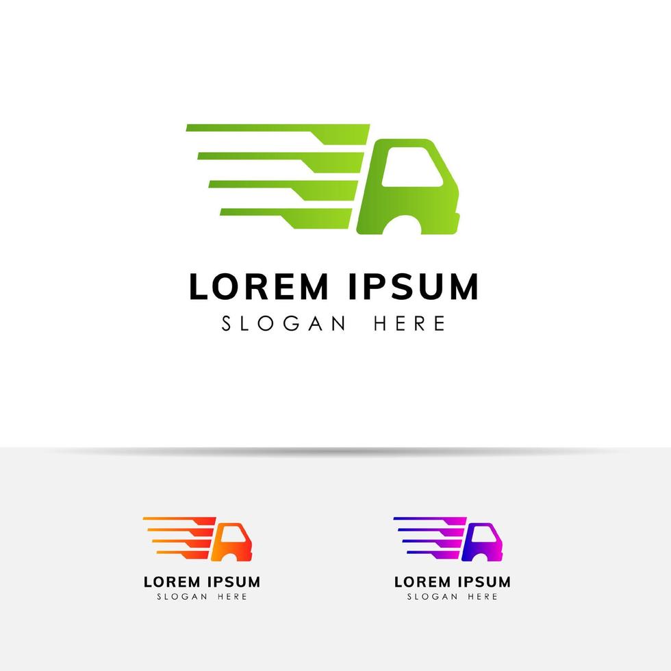 Logo-Design für Lieferdienste. Kurier Logo Design Vorlage Symbol Vektor