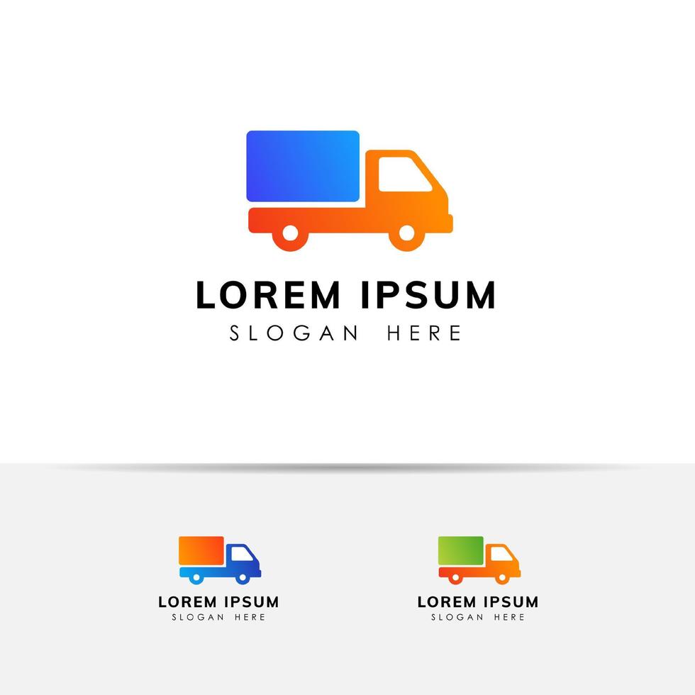 Kurier-Logo-Design-Vorlage. Versand Logo Design Symbol Vektor Illustration