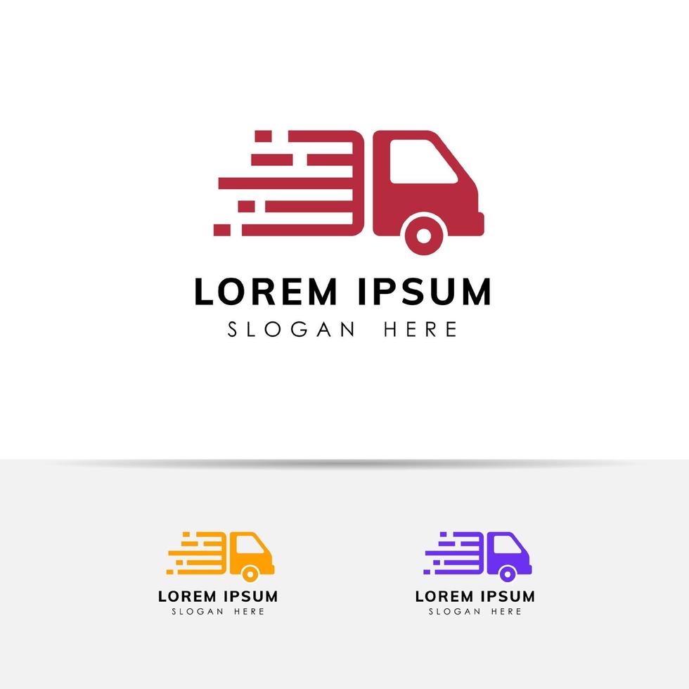 leveranstjänster logotyp design. kurir logotyp formgivningsmall ikon vektor