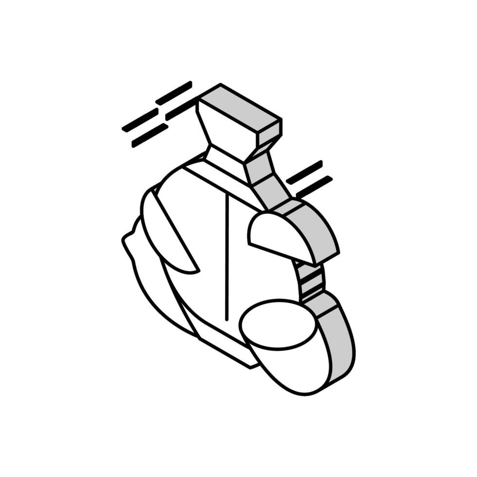 Zitrusfrüchte Anmerkungen Parfüm isometrisch Symbol Vektor Illustration