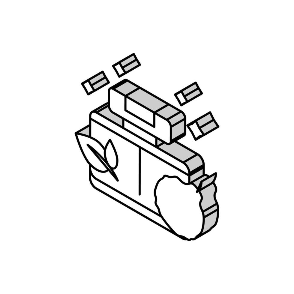 frisch Anmerkungen Parfüm isometrisch Symbol Vektor Illustration