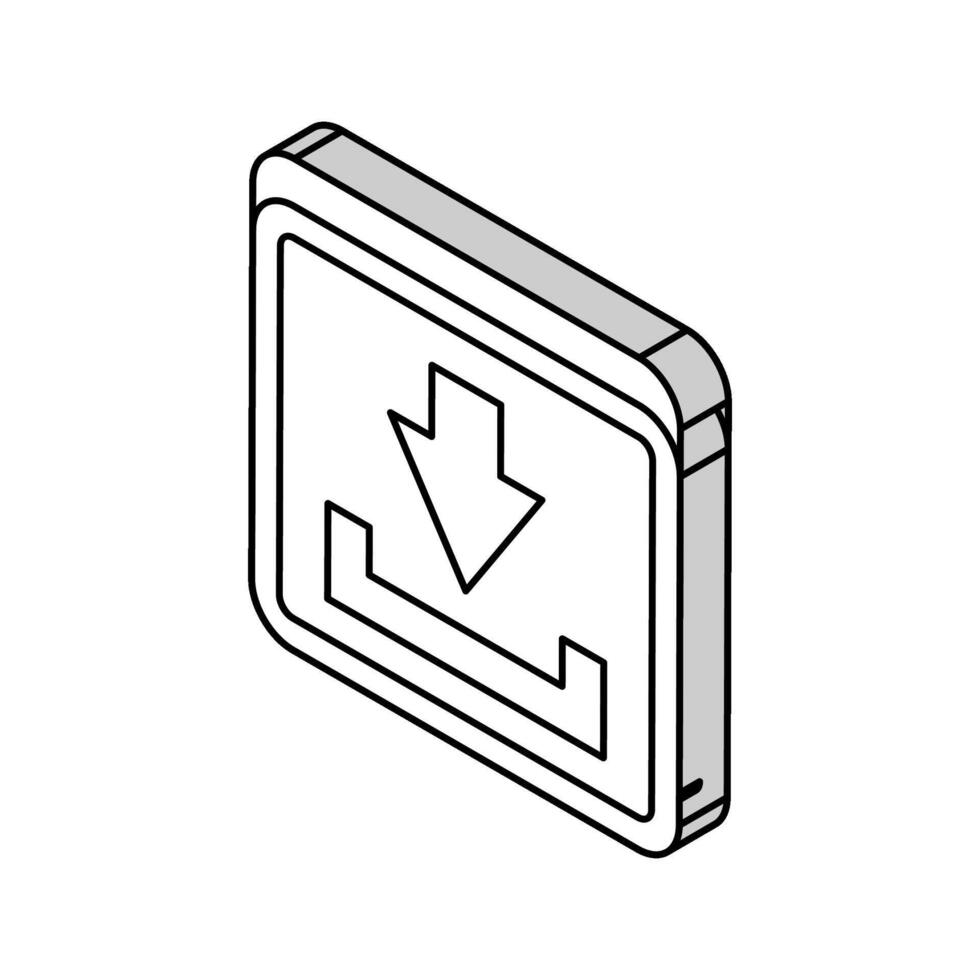 herunterladen Pfeil isometrisch Symbol Vektor Illustration