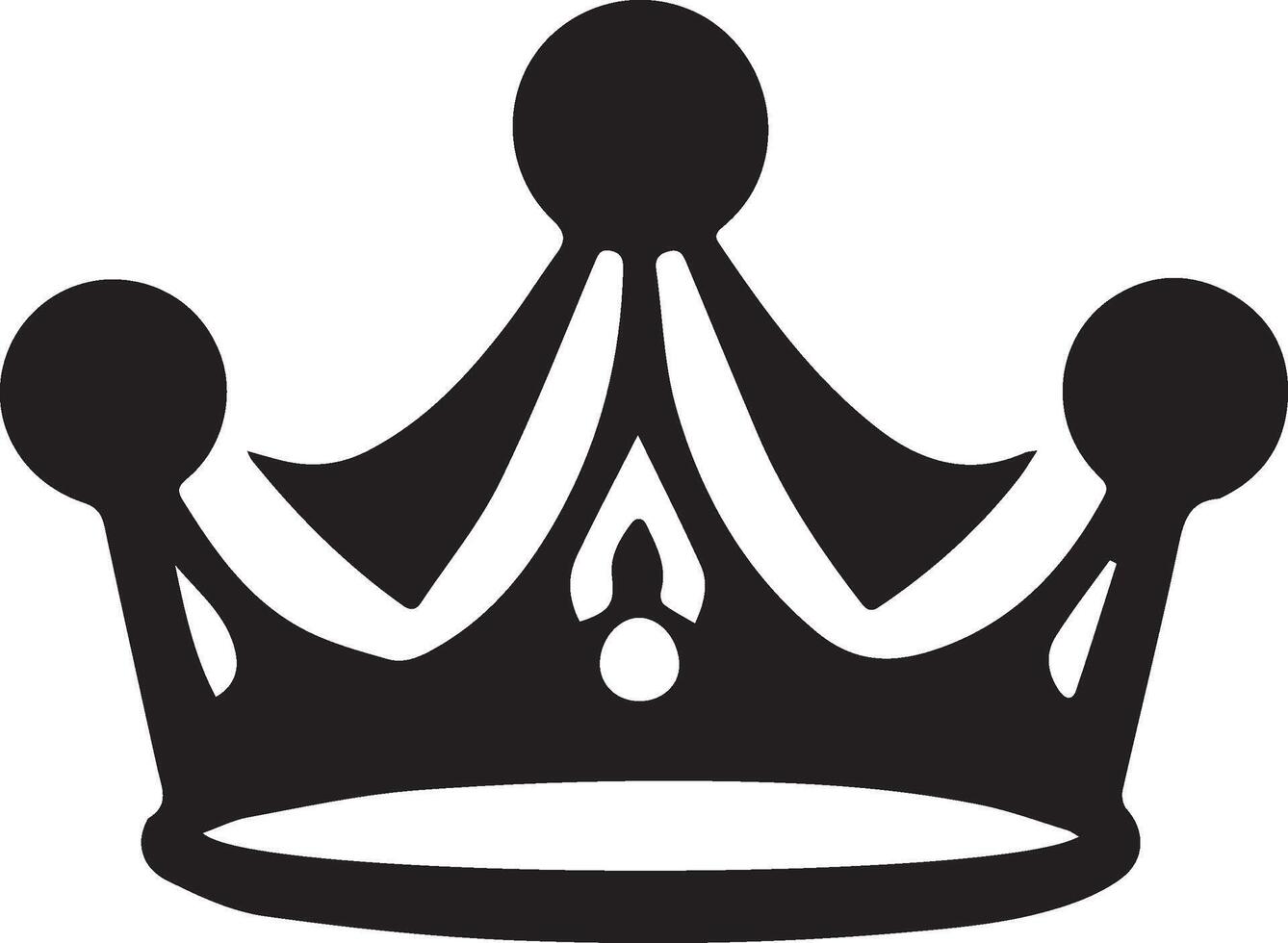 krona vektor ikon design isolerat på vit bakgrund kung eller drottning symbol för din webb webbplats design