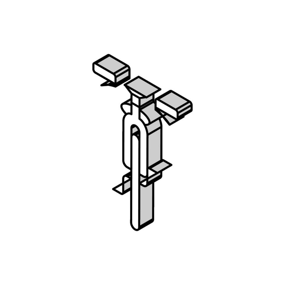 cykel transport fordon isometrisk ikon vektor illustration