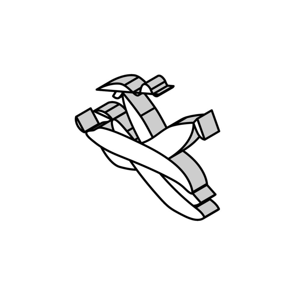 ärtor pod isometrisk ikon vektor illustration