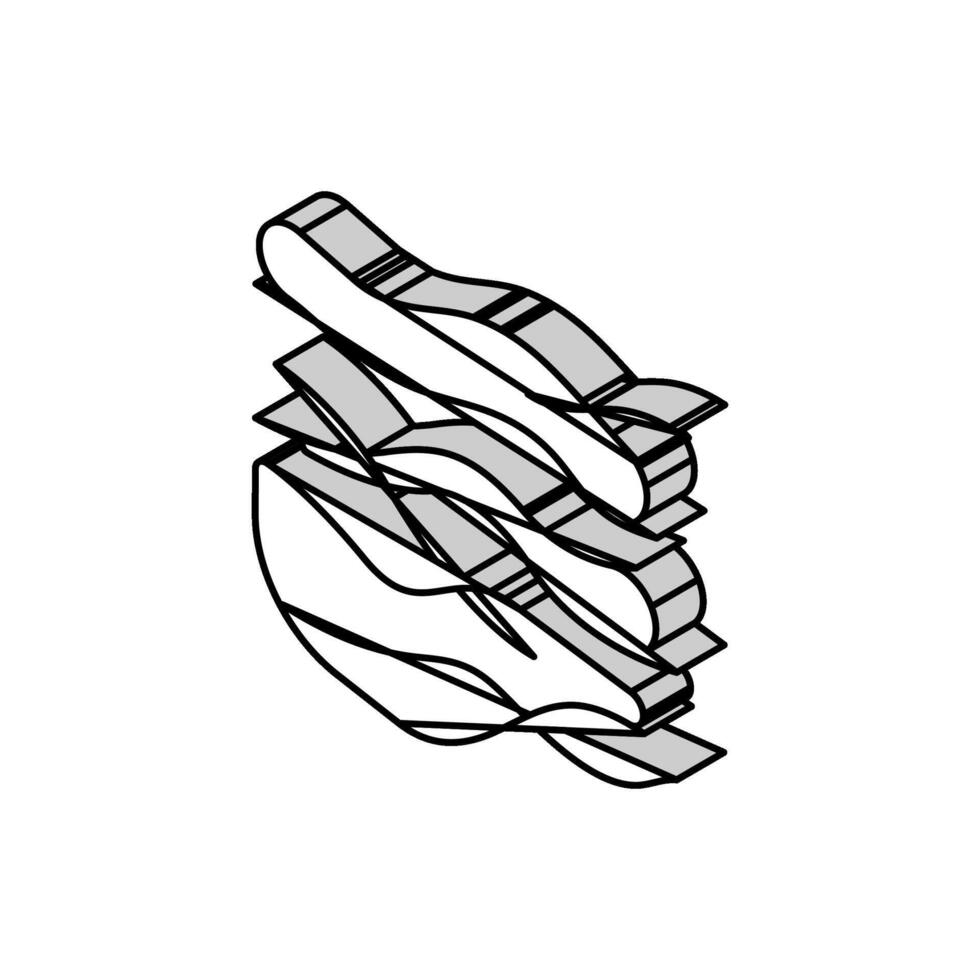 Luft Welle isometrisch Symbol Vektor Illustration