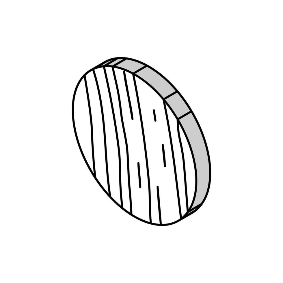 Uranus Planet isometrisch Symbol Vektor Illustration