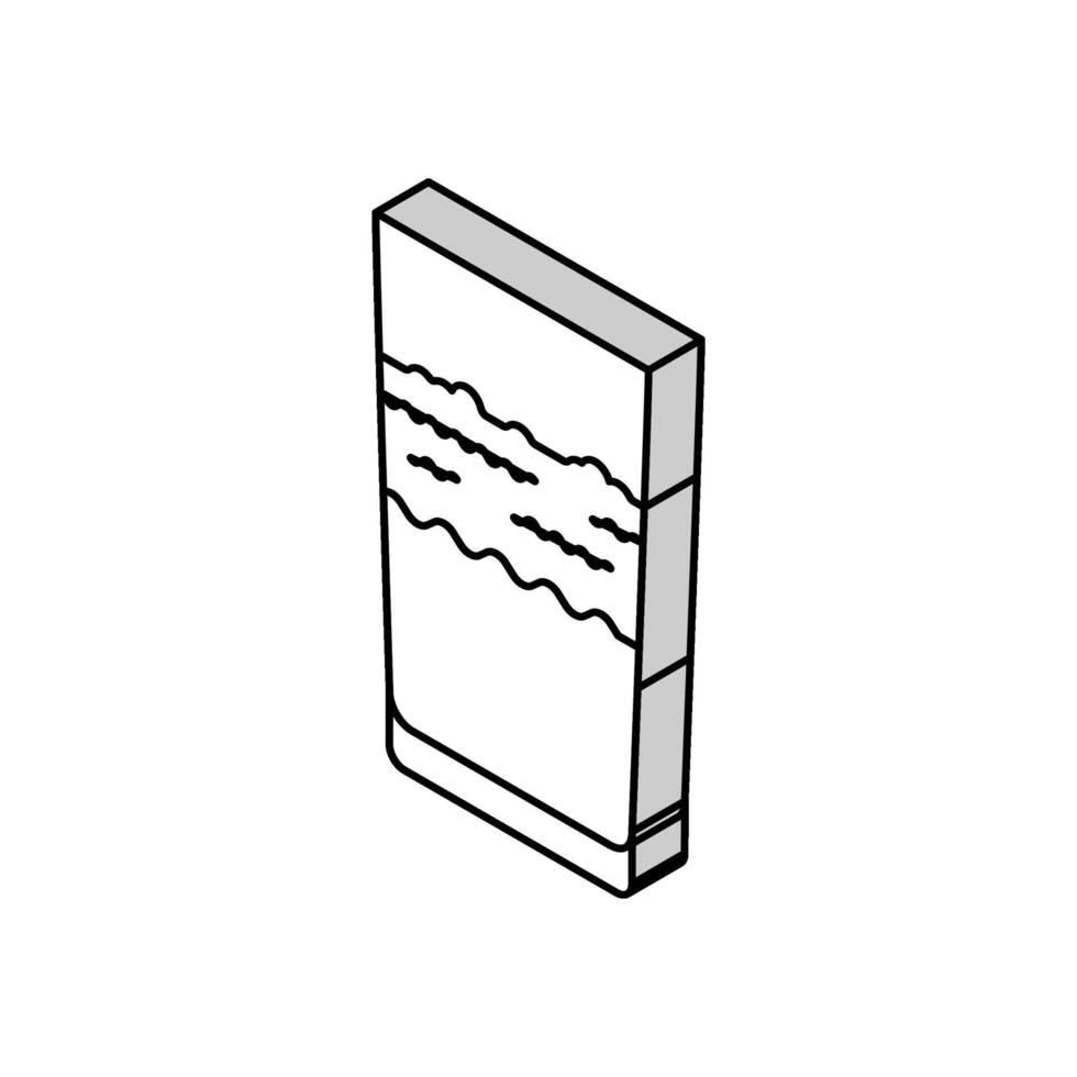 Milch verfault Essen isometrisch Symbol Vektor Illustration