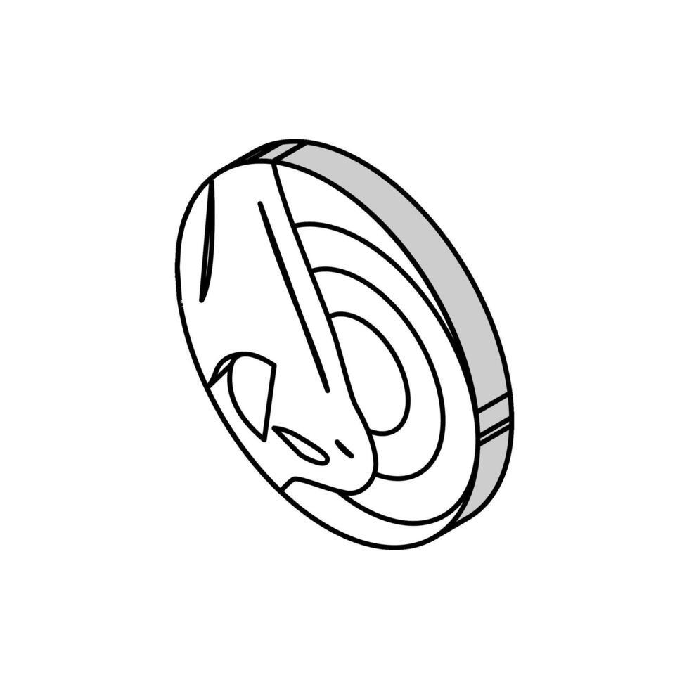 Sinn Geruch isometrisch Symbol Vektor Illustration