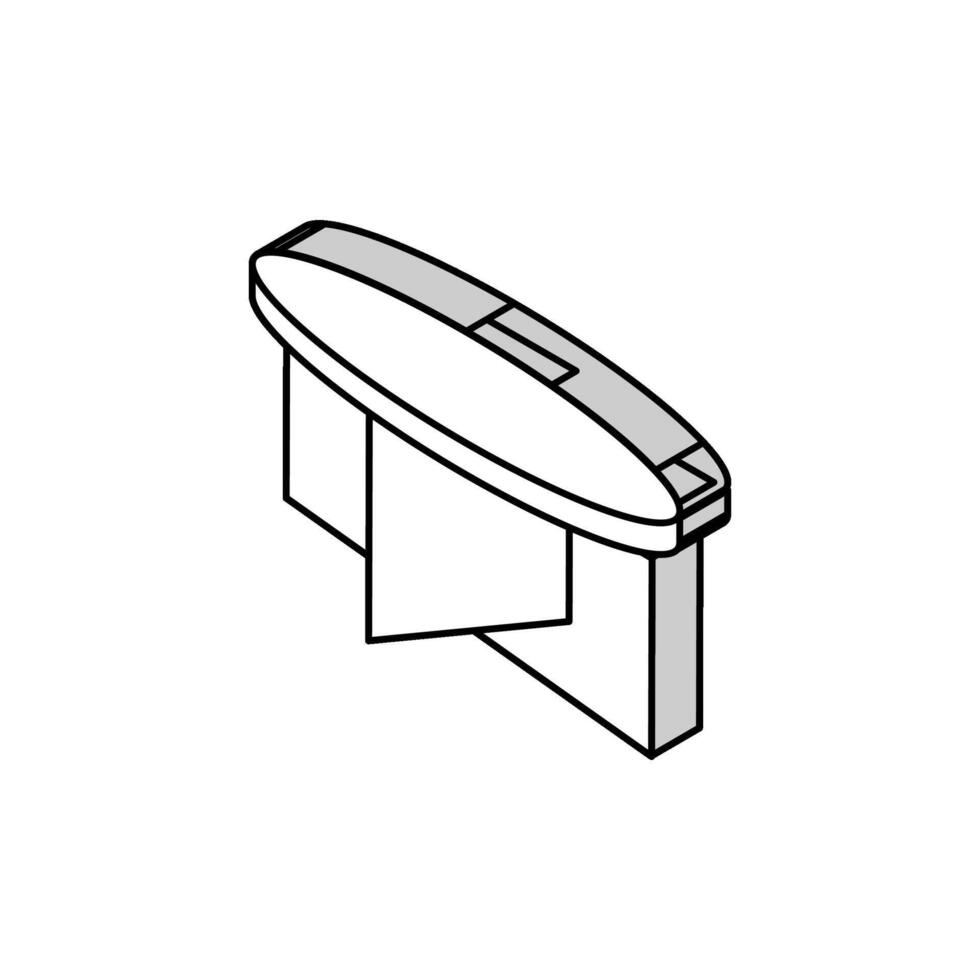 Kaffee Tabelle Leben Zimmer isometrisch Symbol Vektor Illustration