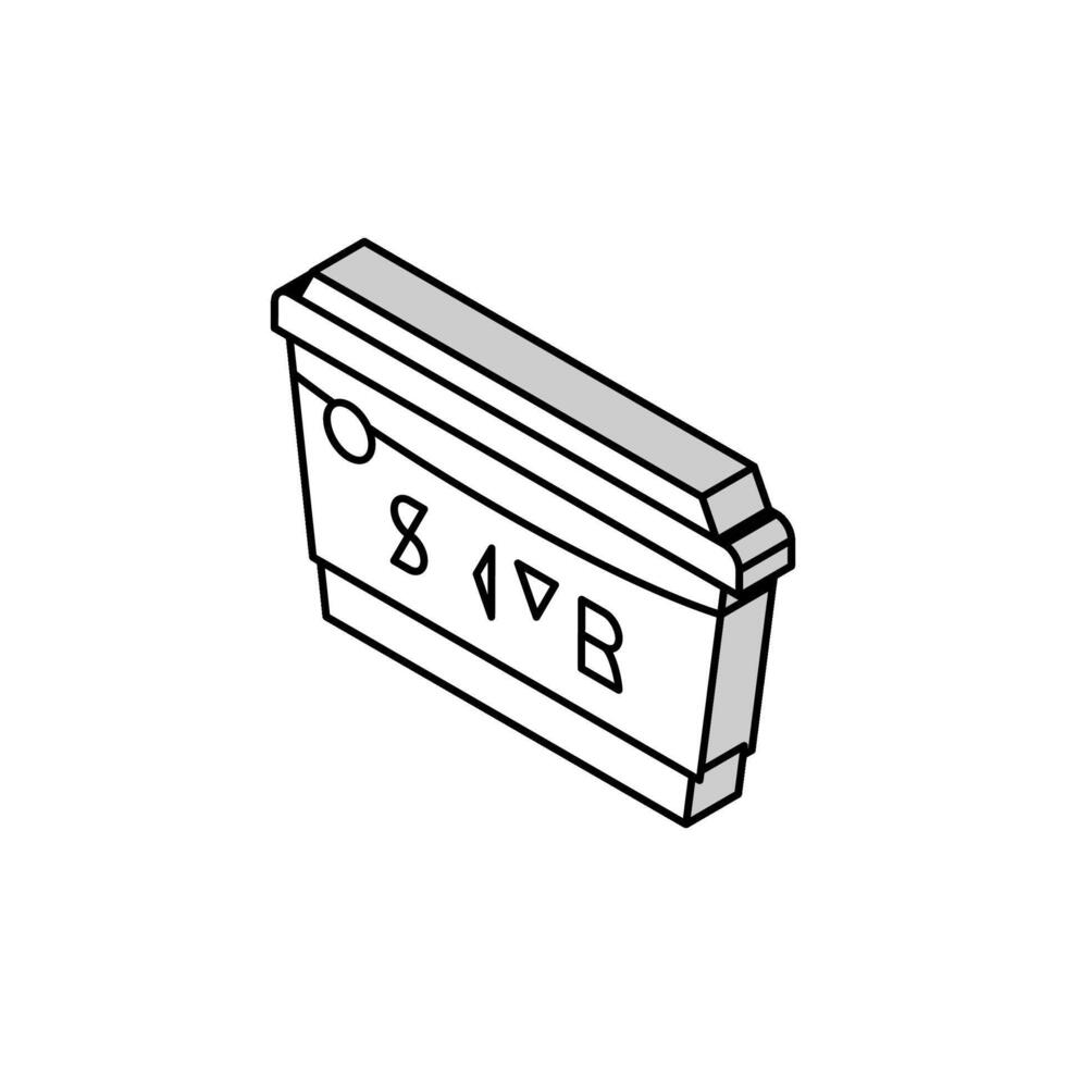 skyr mjölk produkt mejeri isometrisk ikon vektor illustration