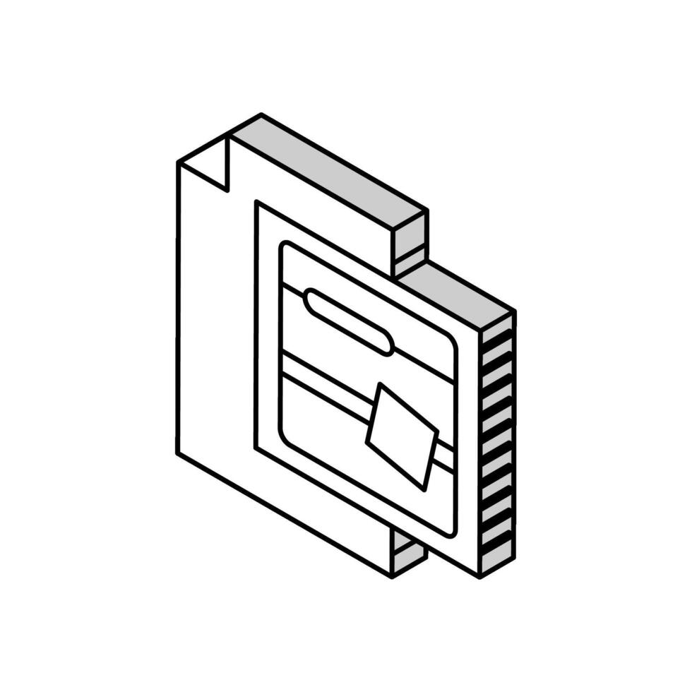 antiseptisk torka först hjälpa isometrisk ikon vektor illustration