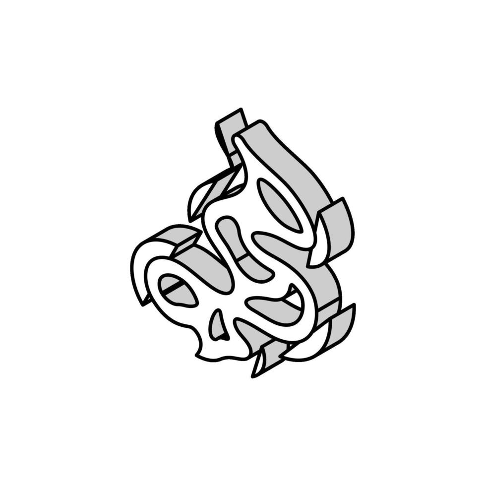 Geruch Geruch isometrisch Symbol Vektor Illustration