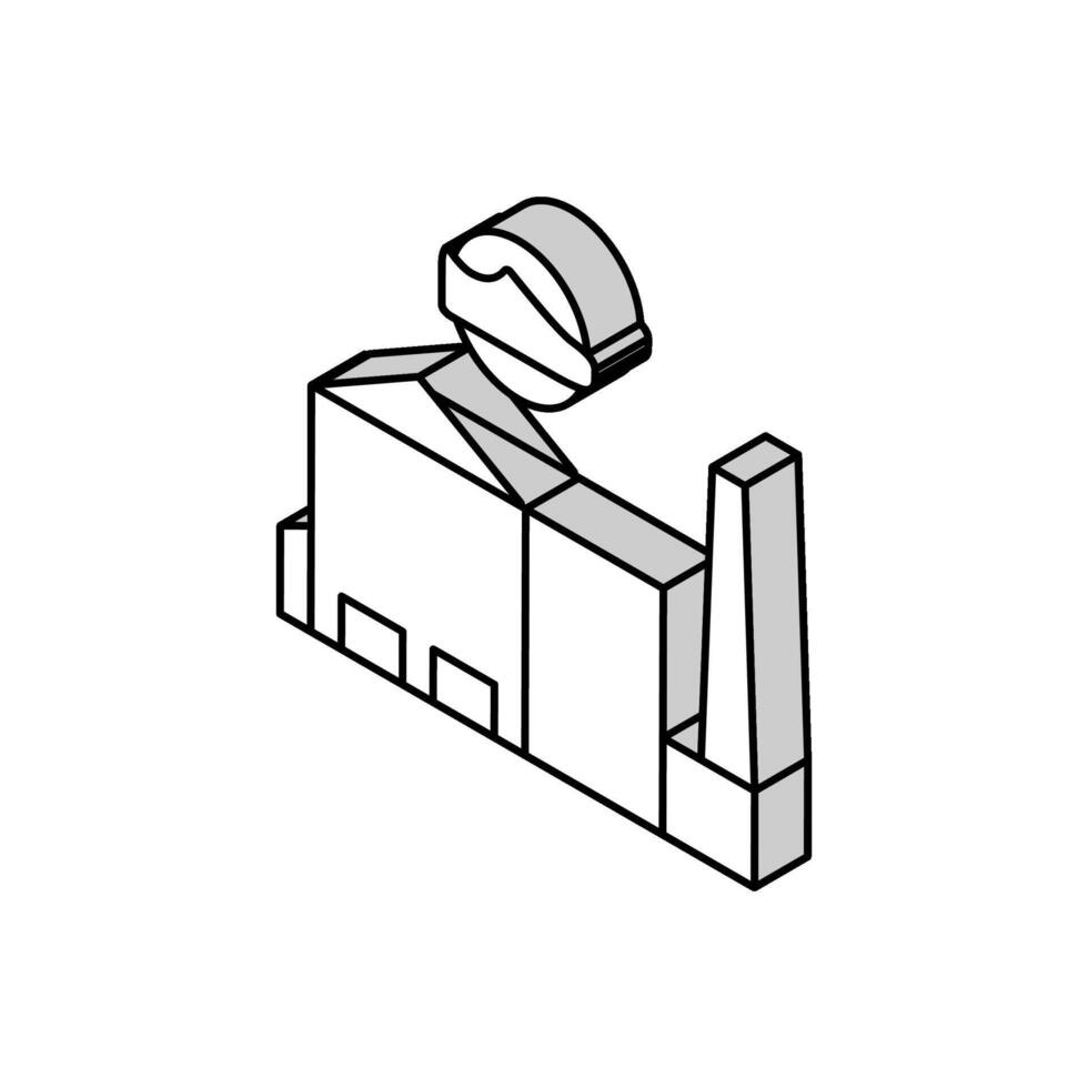 skor fabriksfärg ikon vektor färg illustration