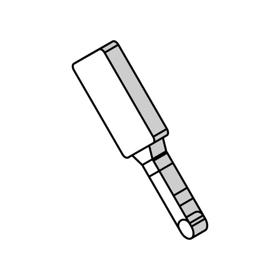 rostfrei Stahl Mikroflugzeug Küche Kochgeschirr isometrisch Symbol Vektor Illustration