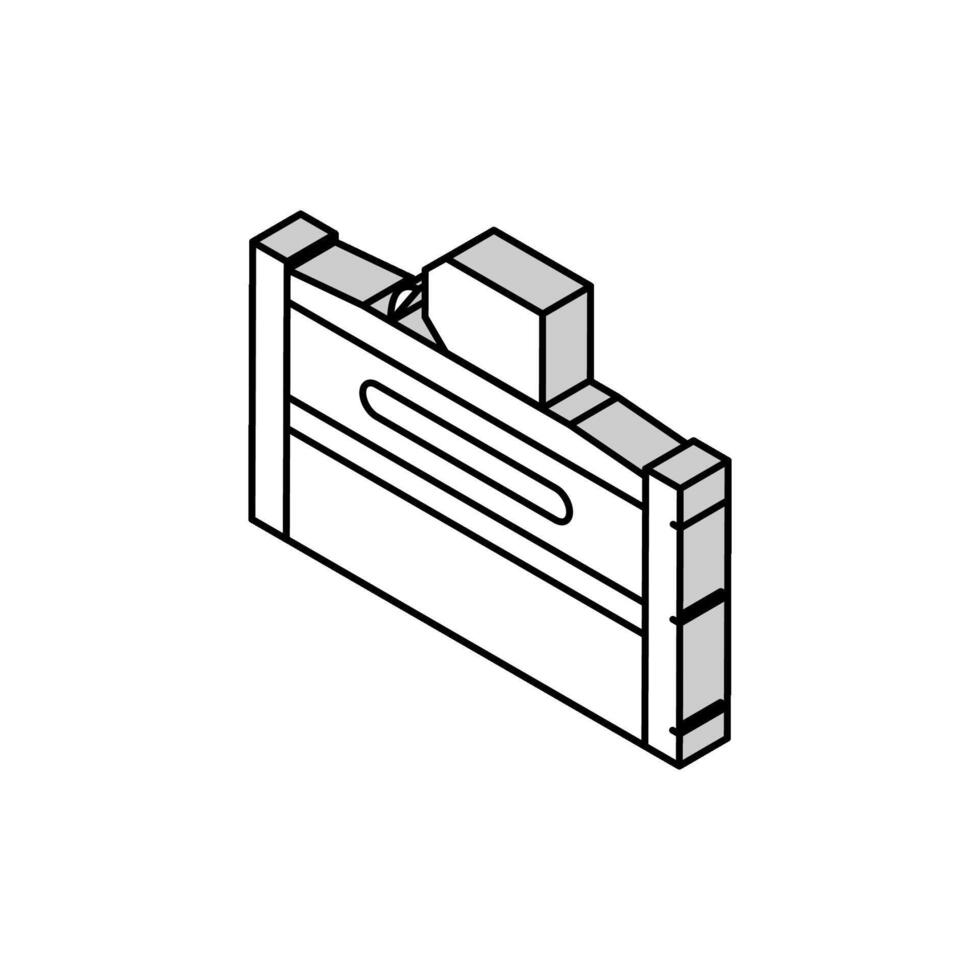 koncession affär isometrisk ikon vektor illustration