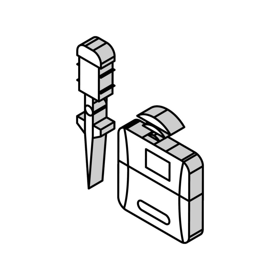 Clever Rasen Sprinkler Zuhause isometrisch Symbol Vektor Illustration