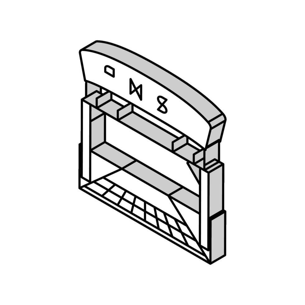 Fertig Fahrzeug Geschwindigkeit Auto isometrisch Symbol Vektor Illustration