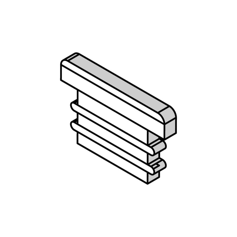 Möbel Deckel Hardware- passend zu isometrisch Symbol Vektor Illustration