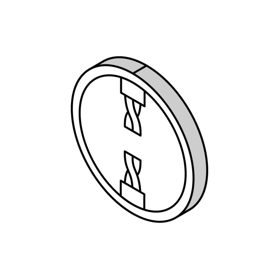 Schock Elektrizität isometrisch Symbol Vektor Illustration