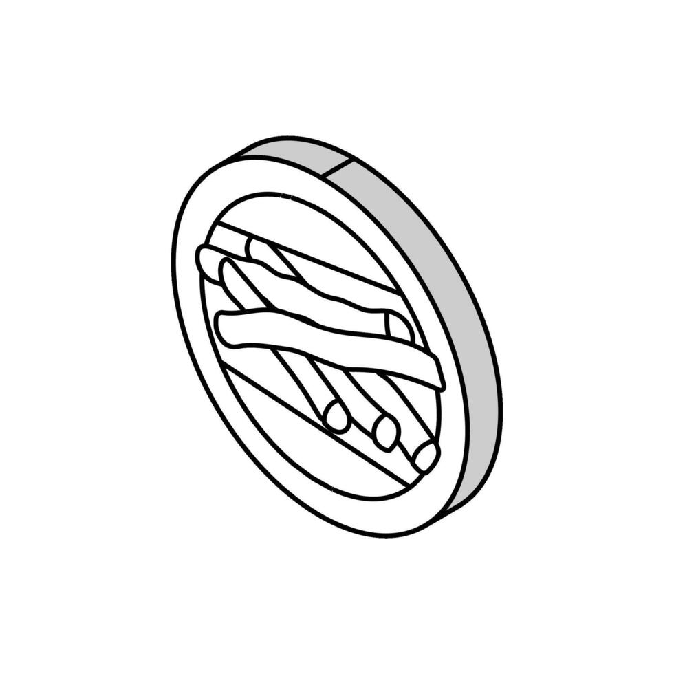 lakrits rot kosmetisk växt isometrisk ikon vektor illustration