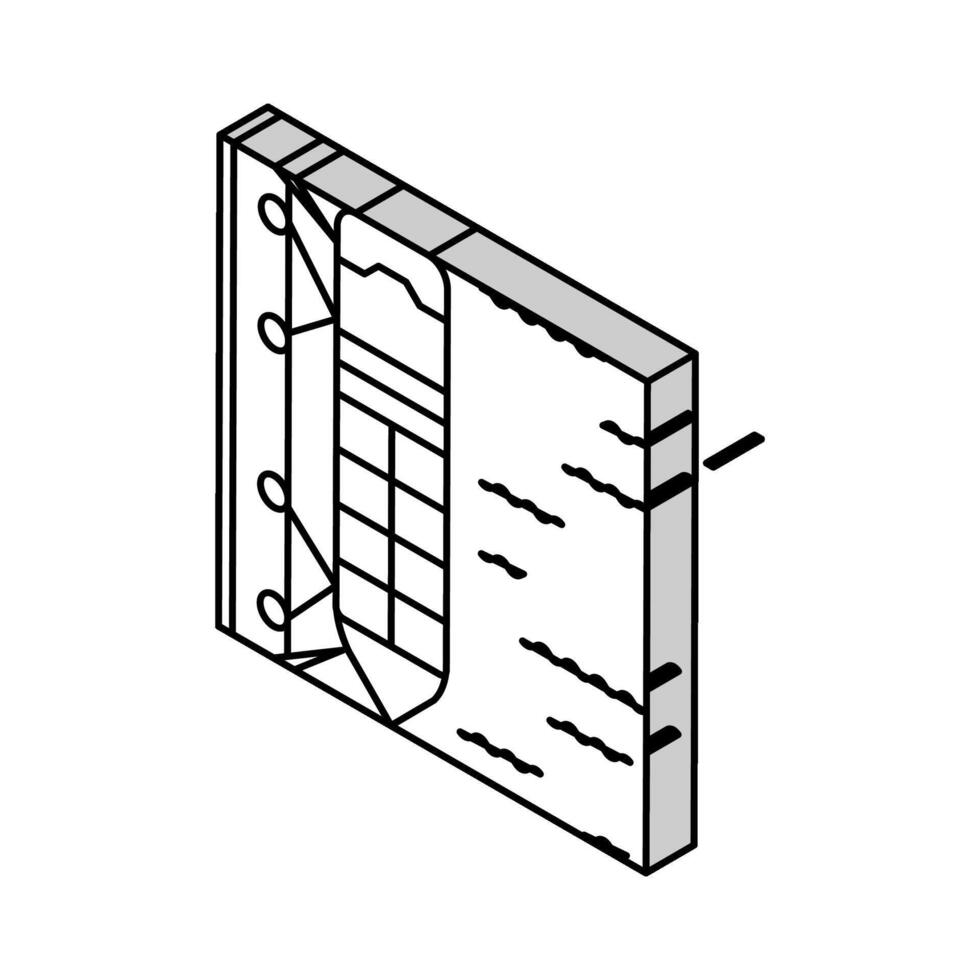 Schiff Festmachen Marine isometrisch Symbol Vektor Illustration