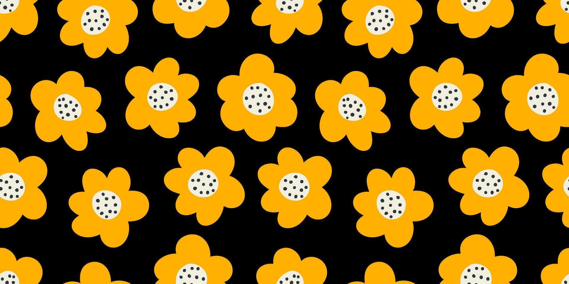 vektor hand dragen blommor. sömlös mönster för textil- design, tapet, brevpapper, Hem dekor, förpackning, bakgrund, konst och hantverk.