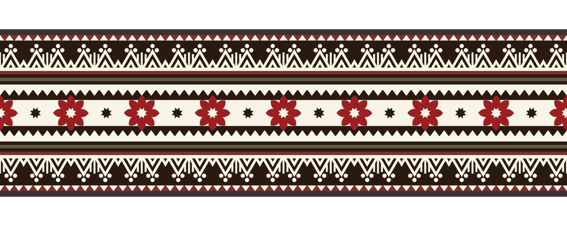 aztekisch Stammes- geometrisch ethnisch nahtlos Muster. ethnisch orientalisch Streifen Rand Ornament Vektor. Jahrgang einheimisch amerikanisch afrikanisch Mexikaner. traditionell Ornament. Design Textil, Stoff, Teppich, Verpackung. vektor