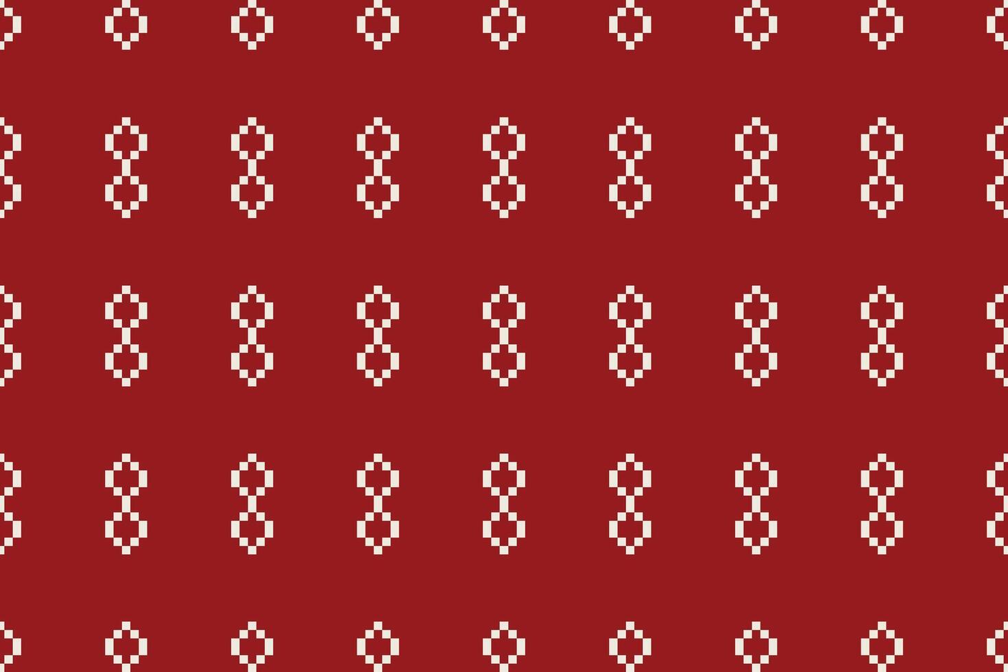 traditionell ethnisch Motive Ikat geometrisch Stoff Muster Kreuz Stich.ikat Stickerei ethnisch orientalisch Pixel rot Hintergrund. abstrakt, vektor, illustration. Textur, Weihnachten, Dekoration, Tapete. vektor