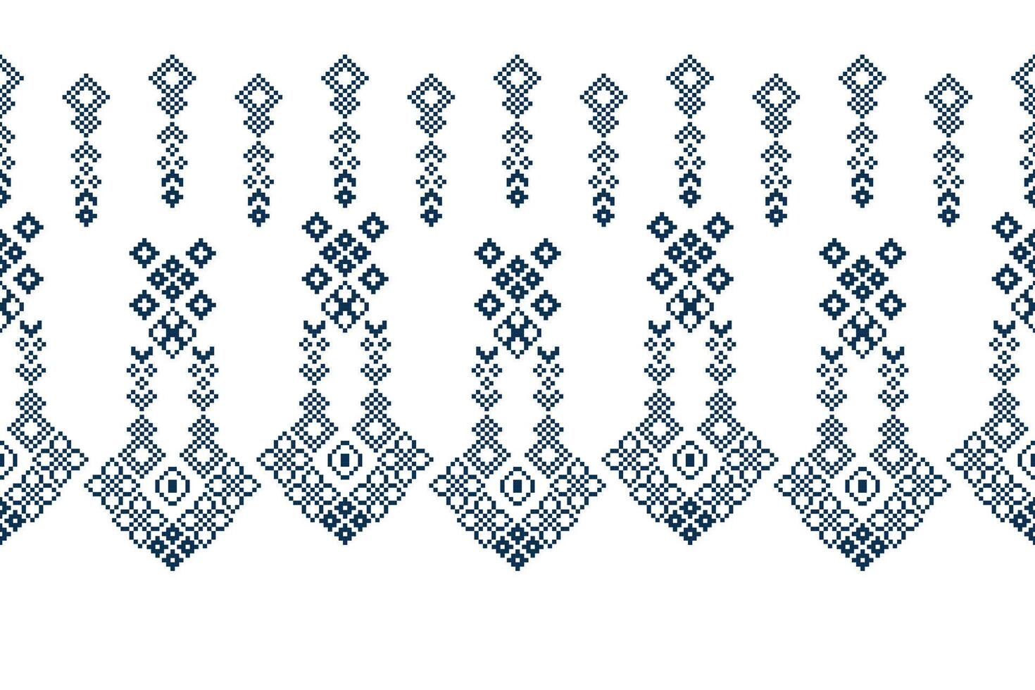 traditionell etnisk motiv ikat geometrisk tyg mönster korsa stitch.ikat broderi etnisk orientalisk pixel vit background.abstract, vektor, illustration. textur, halsduk, dekoration, tapeter. vektor