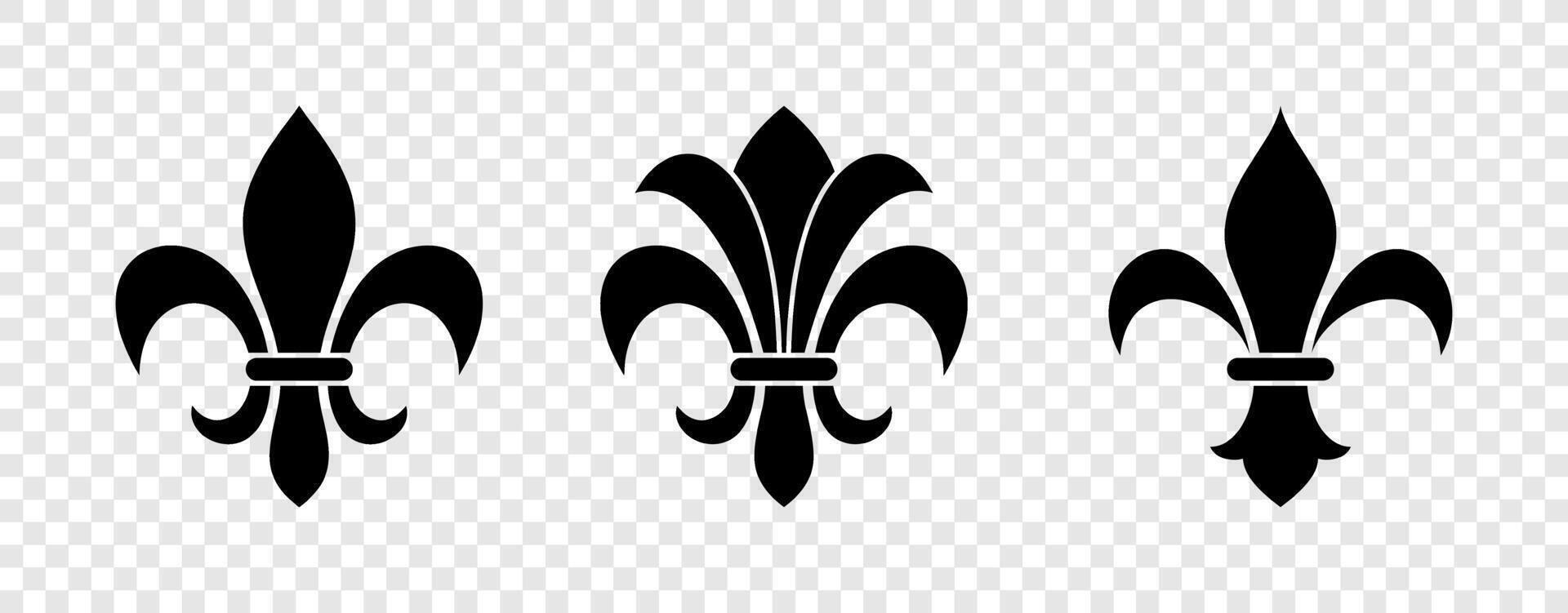 de fleur de lis symbol skildrar en lilja vektor