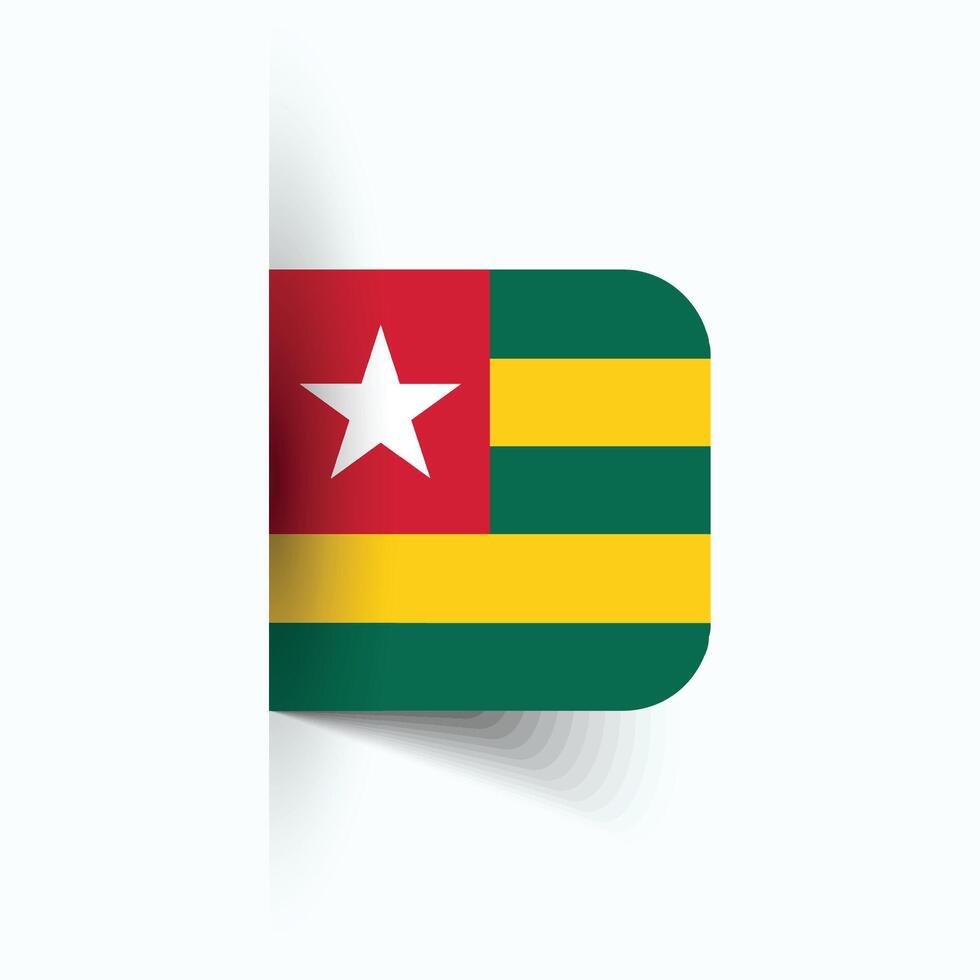 Togo nationell flagga, Togo nationell dag, eps10. Togo flagga vektor ikon