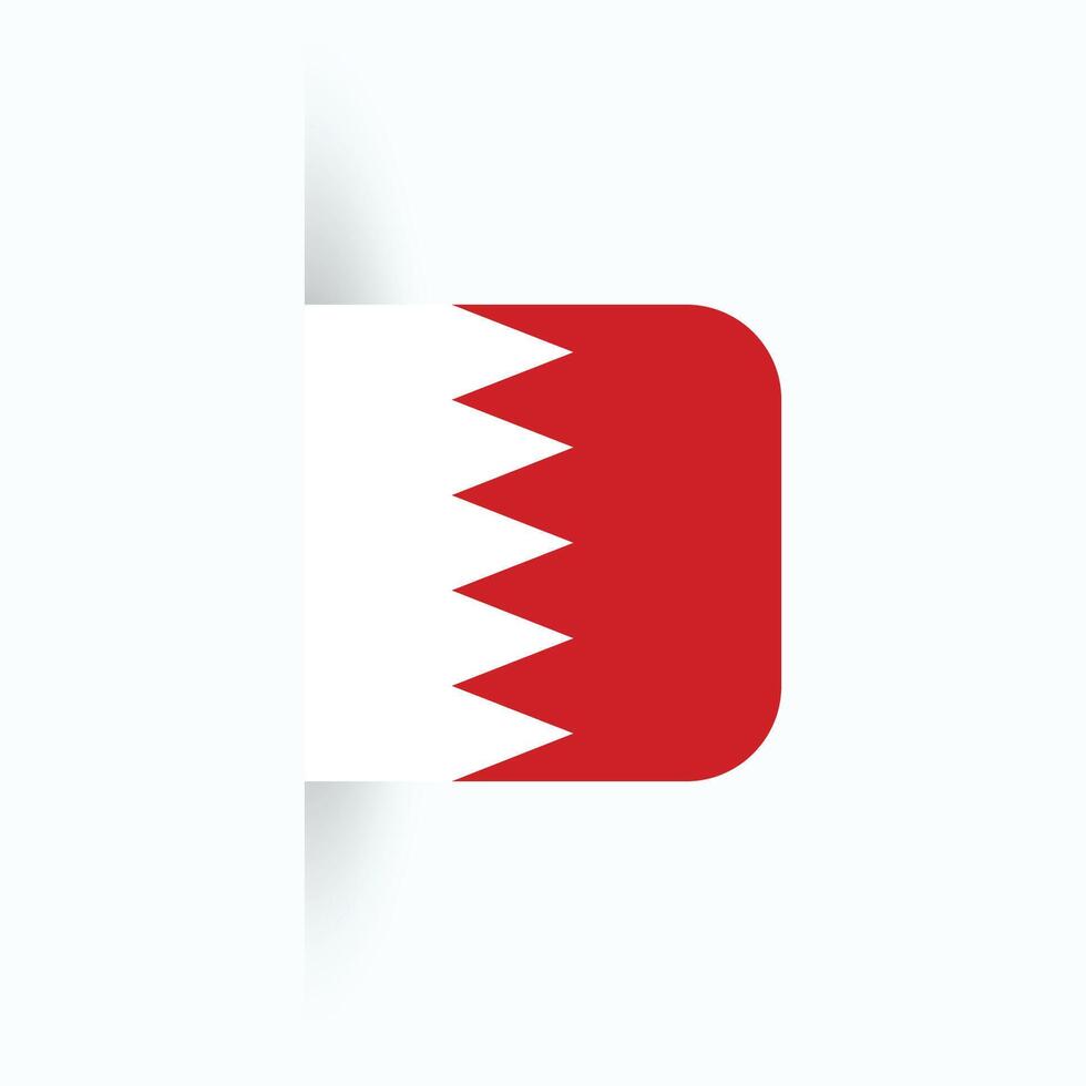 bahrain nationell flagga, bahrain nationell dag, eps10. bahrain flagga vektor ikon