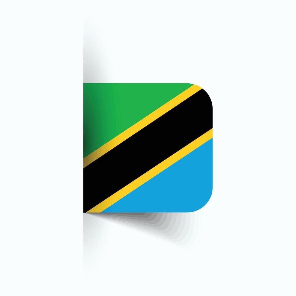 tanzania nationell flagga, tanzania nationell dag, eps10. tanzania flagga vektor ikon