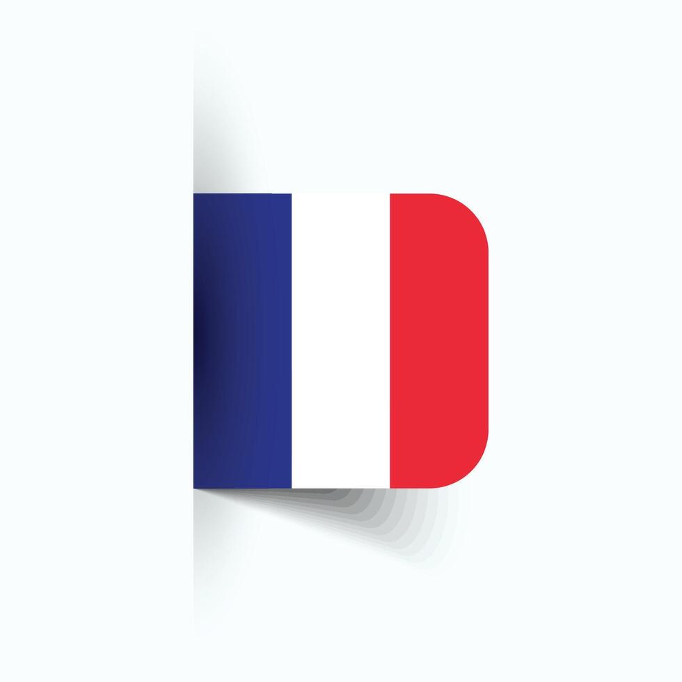 Frankrike nationell flagga, Frankrike nationell dag, eps10. Frankrike flagga vektor ikon