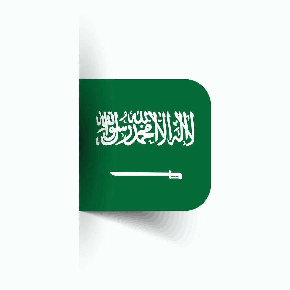 saudi arabien nationell flagga, saudi arabien nationell dag, eps10. saudi arabien flagga vektor ikon