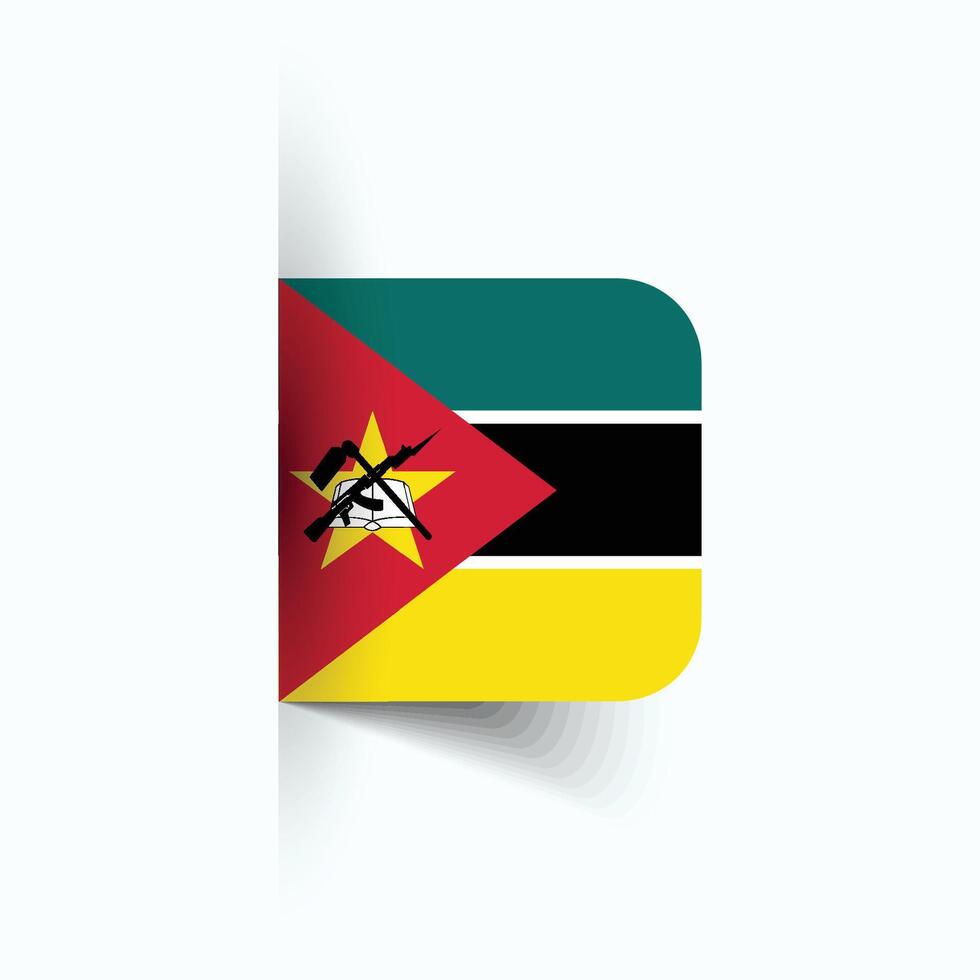 Mozambique National Flagge, Mozambique National Tag, Folge10. Mozambique Flagge Vektor Symbol