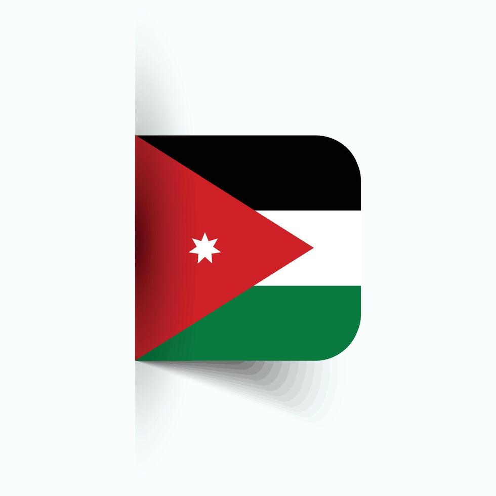 jordan nationell flagga, jordan nationell dag, eps10. jordan flagga vektor ikon
