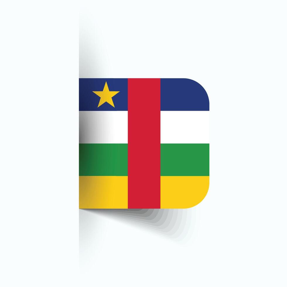 central afrikansk republik nationell flagga, central afrikansk republik nationell dag, eps10. central afrikansk republik flagga vektor ikon