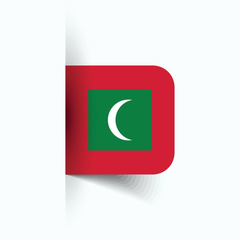 maldiverna nationell flagga, maldiverna nationell dag, eps10. maldiverna flagga vektor ikon