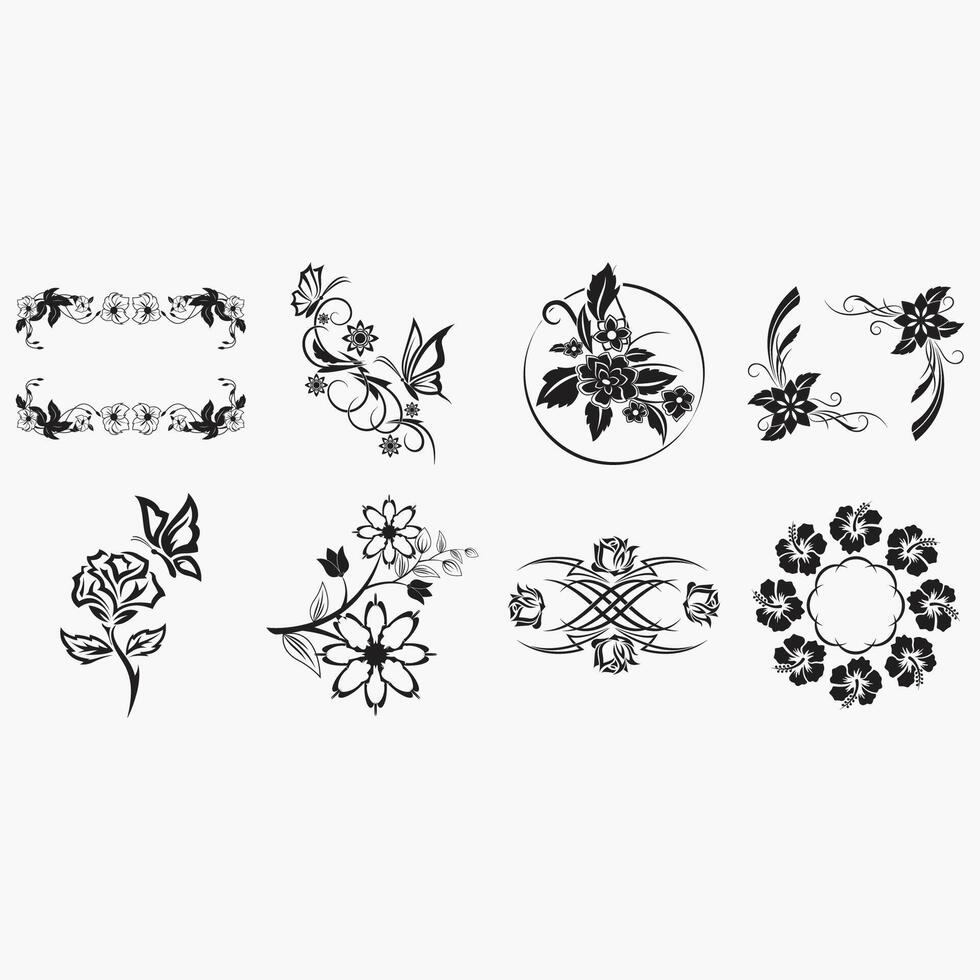 Sammlung von Blume Logos vektor
