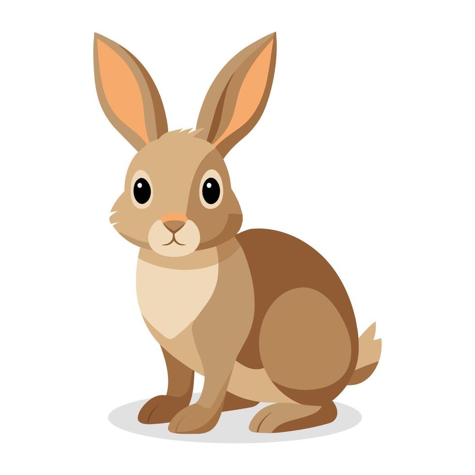 kanin djur- platt vektor illustration