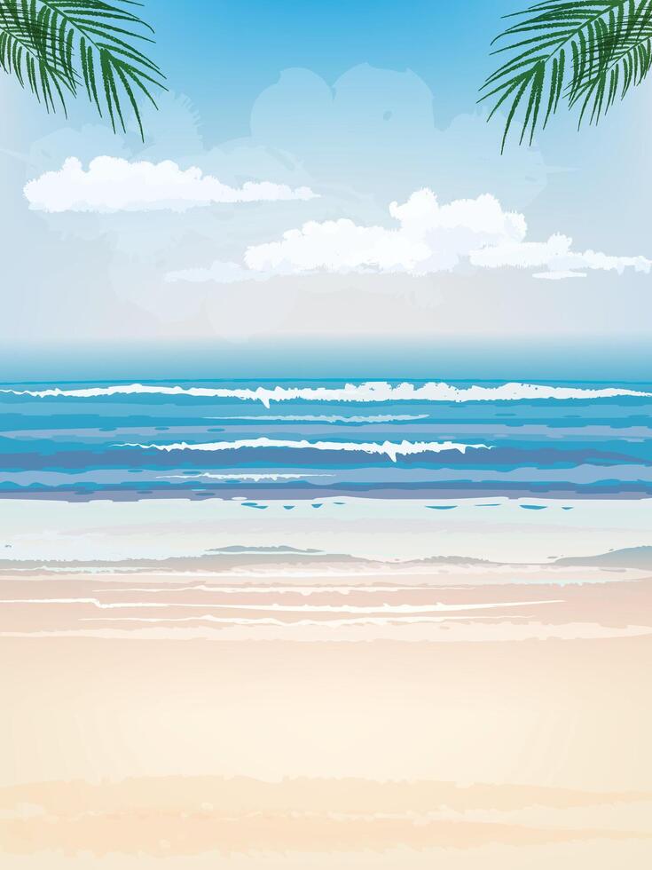 Sommer- Urlaub tropisch Hintergrund vektor