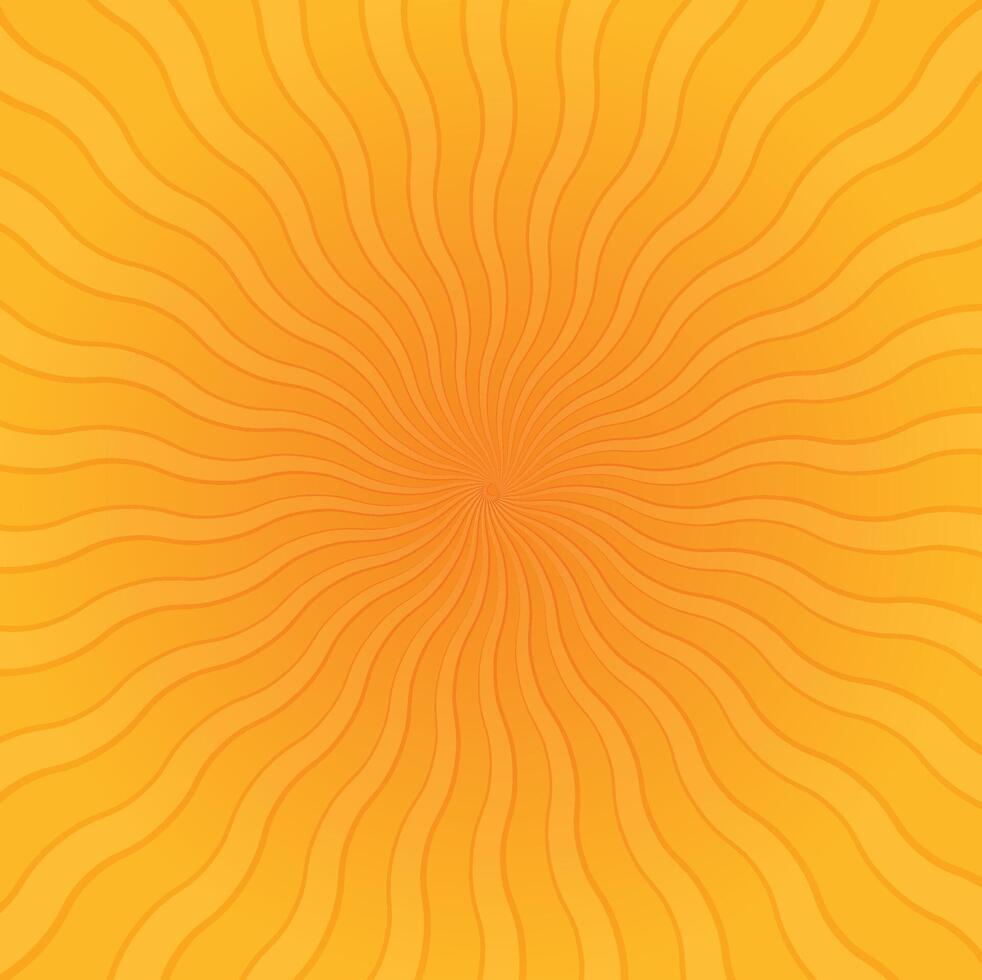 Orange Farbe Sunburst Hintergrund Hintergrund vektor